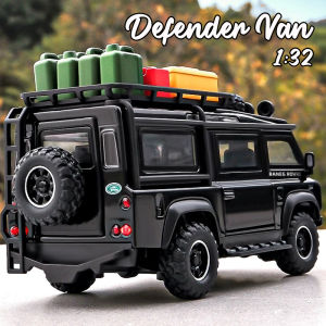 1:32 Scale Defender Alloy Car Model Diecast Car Sound Light Car Lovers Collection Kids Birthday Gift Metal Boys Toys