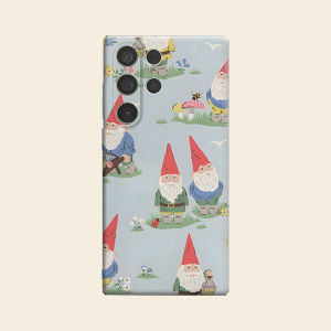 Garden Gnome Cartoon Print Luxury Fashion Full Lens Protective Case for Samsung Galaxy S26 S25 S24 A56 A36 Plus Ultra