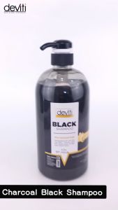 Deviti Charcoal Black Shampoo 1L Perawatan Rambut Hair Care Sampo Perawatan Sehat Hitam Berkilau DEV-CHARCOAL