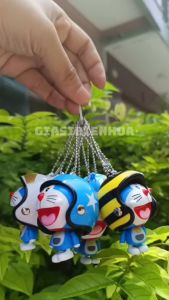 Móc Khóa Hình Doremon Đội Nón Bảo Hiểm Kute