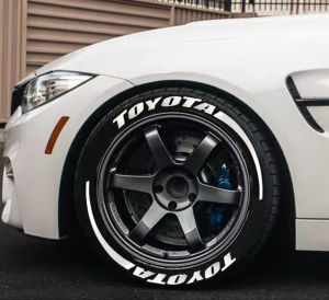 Customizable Sticker Waterproof Red Set 26 Letters & 10 Numbers DIY Freedom for Unique Designs- Personalize Your Car/Motorcycle Tire Sidewalls