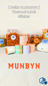 MUNBYN FM226 Thermal Label Sticker Roll | Custom Sticker Label | Branded Label | Barcode Label | Name Sticker Printing