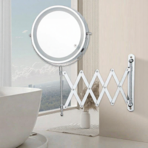 ZHUOLESHI | Expandable Double Sided LED Lighted Bathroom Mirror