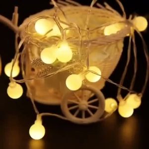 Dây Đèn Led Tròn Nhiều MàuVàng Nắng Cắm Điện Dùng Pin Cắm USB Đèn Trang Trí Trong Nhà Ngoài Trời