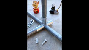 ข้อต่อท่อแบบประกบ เหล็กชุบซิงค์สำหรับงาน DIY ขนาด 32 มม. Galvanized steel pipe joint For DIY Work Size 32 mm.