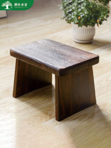 TONGMUSHIJIA | Compact Wooden Stool for Shoes Changing and Living Room