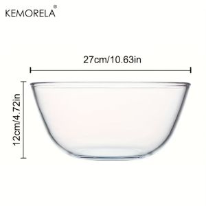 1 Cái Bát Trộn Kính Cường Lực Cao Cấp Dùng Cho Làm Bánh Chuẩn Bị Salad Ủ Bánh - An Toàn Với Máy Rửa Chén Lò Nướng Lò Vi Sóng