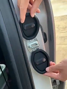 Car door lock shock pad Durable easy install Protect door lock Reduce vibration Prevent rusting Effective protection Im not afraid to forcefully close the car door