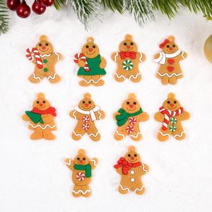 Bộ Mặt Dây Chuyền Hình Người Bánh Gừng Dễ Thương Để Trang Trí Cây Thông Noel Nhà Cửa Quà Tặng Lễ Hội Giáng Sinh Năm Mới Đồ Trang Trí Tiệc Tùng