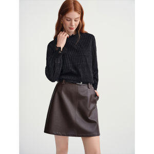 DUSHU | Slim Fit Lace Knit Top
