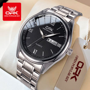 OPK Watch For Mens Original Brand Waterproof Sale Stainless Steel Luminous Calendar Quartz Mens Casual Watch With Box