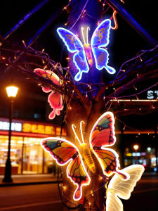 BEAUTY IN THE LIGHT | LED Decorative Light Multi-color Glowing 3D Butterfly Design