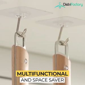 Reusable Wall Hooks Strong Adhesive Magic Hook for Kitchen Bathroom Bedroom