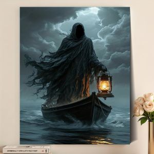 40x50cm Paint By Numbers Handpainted Canvas Painting Dark Ghost-Themed Painting By Numbers for Adults Home Decor