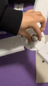 Lampu Bohlam LED Bentuk Kipas 3 Baling Cahaya Super Terang- Fan Blade Bulb Foldable Fiting E27 45w