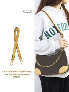 YUESIHUI | LV Horn Bag Replacement Shoulder Strap Anti-Wear Buckle Honey Wax Color Crossbody Strap