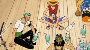 Kaos Mugiwara Team One Piece Baju Anime katun 24s Jepang T-Shirt Anime Manga Premium