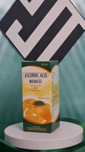Ascorbic Acid Novacee Syrup Vitamin C 120 mL for bottle Orange flavor