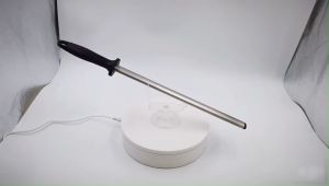 17Inch 600 Kitchen Grit Diamond Knife Sharpener Sharpening Steel Rod Stone