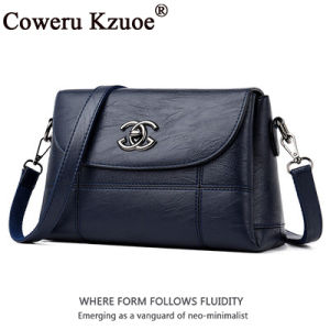 Fashionable Calf Leather Middle Aged Womens Handbag