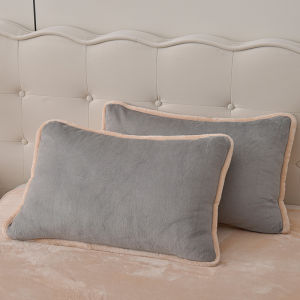 Coralline Velvet Pillowcase Milk Velvet Universal Bedding Single Pillow Core Protective Cover Autumn Winter Home Use Pair Set