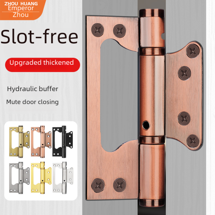 Invisible Door Hinges Stainless Steel Spring Hydraulic Buffer Automatic ...