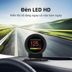 Màn Hình Hiển Thị Trên Kính Lái A205 Obd2 Máy Tính Trên Xe Đồng Hồ Đa Chức Năng Kỹ Thuật Số Thông Minh Với Chức Năng Đo Tốc Độ Mức Tiêu Hao Nhiên Liệu Và Nhiệt Độ