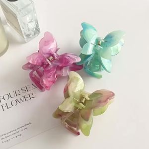 Kẹp tóc bươm bướm kẹp tóc hình bướm vân đá màu Gradient kẹp tóc dễ thương phong cách Hàn Quốc - Life Style 4U