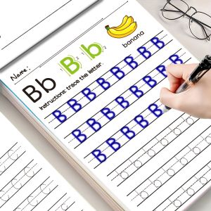 32 Pages A-Z Alphabet ABC Letters Practice Book | Writing Exercises Alphabet Learning Book Creativ