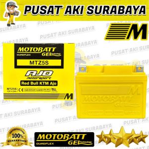 GARANSI ASLI MOTOBATT MTZ5S KAGE KGGZ55S ACCU SHOGUN 125 CRF NINJA RR 150 MX NEW GTZ5S YTZ5S YTZ4V DTZ5S