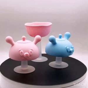 Đồ chơi Gặm nướu cho bé ngậm nướu silicon đầu ngậm mềm cho trẻ từ 3 tháng trở lên hình đầu heo dễ thương