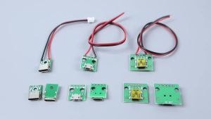 YanXi Type-C Mini Micro USB Đầu Nối Cái Jack 5V 2A Ổ Cắm Cổng Sạc Có Dây Hàn Và Tấm Cố Định Vít PH2.0