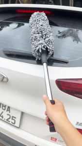 Chổi Rửa Xe Ô Tô Chổi Vệ Sinh Chổi Lau Xe Đa Năng Chính Hãng Amalife Cán Kéo Dài 54 – 75cm Chổi Sợi Microfiber Quang Dầu