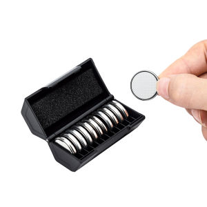 เคสแบตเตอรี่รูปเหรียญ Kiroafoto กล่องเก็บแบตเตอรี่สำหรับ CR2016 CR2025 CR2032เก็บต่อกล่องแบตเตอรี่ได้สูงสุด12ก้อน