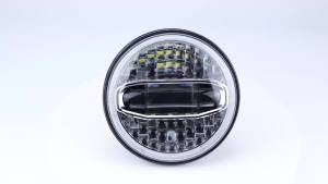 7 Inch LED Halo Headlights 108W High Brightness LED Headlights with Turn Signal Amber White DRL for Jeep JK JKU Rubicon