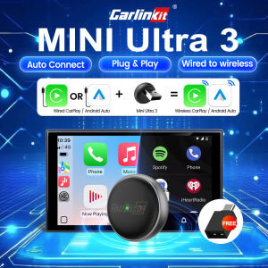 Carlinkit 2 In 1 Wireless Carplay Adapter Convert Wired To Wireless Carplay Wireless Control Plug & Play Carplay With USBA TypeC