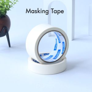Bantex Masking Tape/Lakban Kertas Mudah Dilepas Tanpa Bekas Ukuran 24mm/48mm x 20 Meter BH2700X