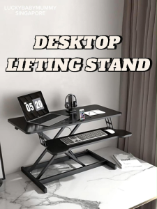 Dual Layer Desktop Lifting Table /Height Adjustable Standing Desk Riser for Monitor Laptop