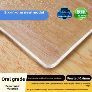 Transparent Table Mat Soft Glass Desktop Protection Pad Non-Wash Waterproof Oil-Proof Heat-Resistant PVC Tea Table Cloth Crystal Board