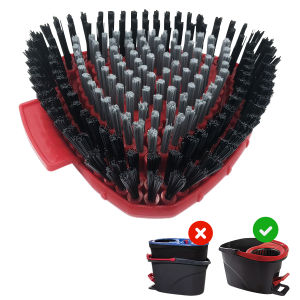 Home Times 1/2 Pcs Upgraded Spin Mop Replace Scrub Mop Brush Compatible for O Cedar 1 Tank RinseCleanGreat for KitchenDeckBat