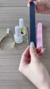 Julien Long Nail File Ultra-Thin Color Wood Chips Brushed And Sanded Strips Nail File