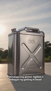 Thickened 304 Stainless Steel Fuel Can 20L 30L Gasoline Diesel Petrol Storage Tank Car Spare Oil Bucket for Edible Oil & Water