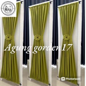 Gorden kupu kupu jendela minimalis/Gorden spiral/gorden tirai jendela ikat tengah polos Katun