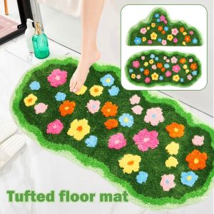 3D Flower Pattern Carpet Floor Mat  Fresh Style Bedroom Living Room Carpet Sofa Area Rug Home Decor
