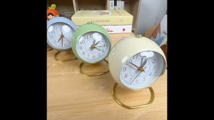 Alarm Clock Premium Aesthetic Retro Style Elegant Vintage Cute Sleeping Lamp Jam Loceng Besi 创意欧式闹钟