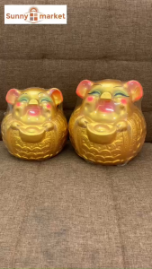 Heo đất thần tài ôm vàng cỡ trung cao 19cm heo đất hũ vàng thần tài may mắn mang lại tài lộc cho ngôi nhà bạn