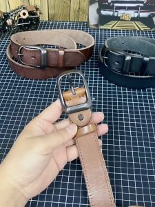 Luxury Genuine Leather Belts For Men Women High Quality Vintage Casual Belt Simple Classic Cowskin Pin Buckle Strap tactical belt leather belt tali pinggang lelaki belt for men