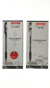 joyko JK-100 NT Pena Jel Lancip 0.5 - Hitam / Biru [1 Pack / 12 Pcs]
