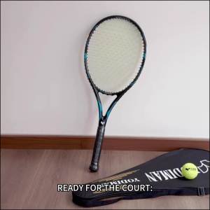 YODIMAN Professional Tennis Racket For Original Adults - Lightweight Full Carbon Fiber Construction Excellent Shock Absorption & Control Suitable For Training & Match Use Players