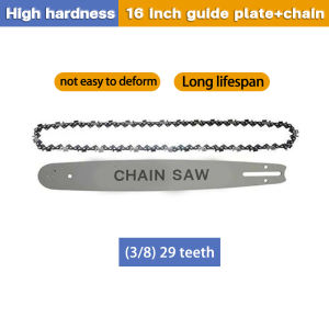 4 inch-22 inch Chainsaw Chain and Guide Chainsaw Chain Saw Guide Bar Chainsaw Chain Drive Link For Chainsaw Replacement For Cutting Wood Alloy Woodworking Tools Hardware Saw Board Saw Board